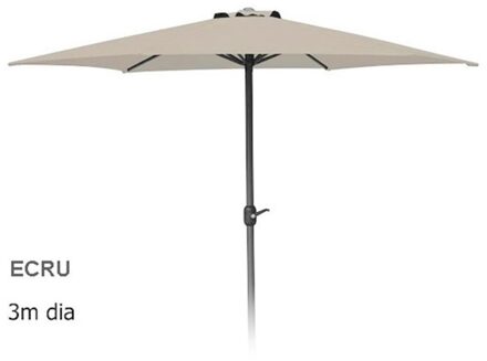 Pro Garden Parasol 3 meter met draaimech Ecru beige