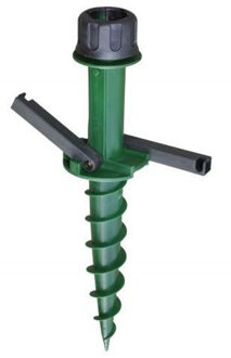 Pro Garden Parasolvoet - heavy duty - parasolboor - 44 cm - Parasolstandaard - Haring Groen