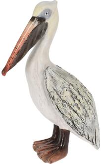 Pro Garden Pelikaan polyresin 20,5x10,5x29,2cm wit