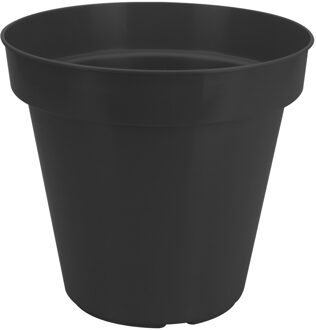 Pro Garden Plantenpot/bloempot Classic - kunststof - zwart - D35 x H36 cm