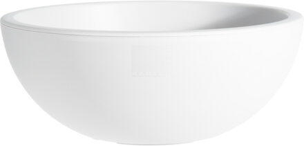 Pro Garden Plantenpot/bloempot ronde schaal - Tuin - stevig kunststof - wit - D40 x H16 cm