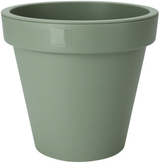 Pro Garden Plantenpot/bloempot - Tuin buiten - kunststof - groen - D25 cm