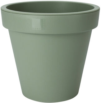 Pro Garden Plantenpot/bloempot - Tuin buiten - kunststof - groen - D50 cm