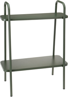 Pro Garden Plantenrek/plantentafel - groen - metaal - 50 x 26 x 66 cm - binnen en buiten