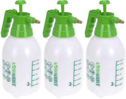 Pro Garden Plantenspuit - 3x - 2 liter - drukspuit met handpomp