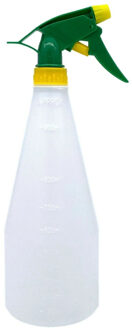 Pro Garden Plantenspuit - water versproeiers - kunststof - geel/groen - inhoud 1 liter