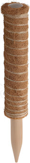 Pro Garden plantenstok kokos - eucalyptushout - D4,5 x H30 cm