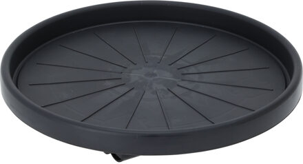 Pro Garden Plantentrolley - kunststof - donkergrijs - rond - D35 cm - 50 kilo