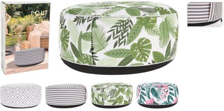 Pro Garden Poef opblaasbaar dia 55cm H25cm verschillende