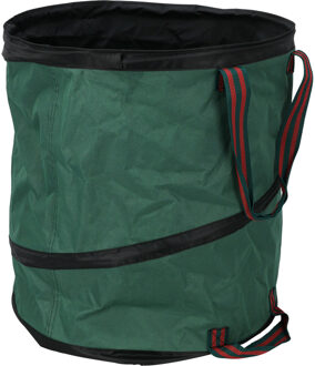 Pro Garden pop-up tuinafvalzak - opvouwbaar - rond - groen - 85 liter - bladeren opruimen