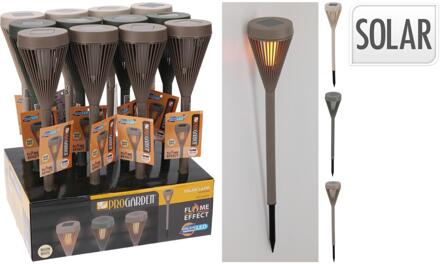 Pro Garden Solar fakkel H43cm zwart