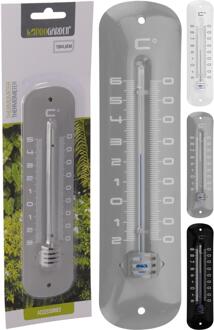 Pro Garden Thermometer metaal 19cm verschillende