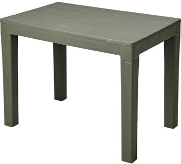 Pro Garden Tuin bijzettafel - groen - kunststof - 60 x 39 x 45 cm