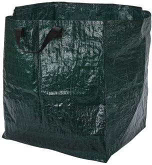 Pro Garden Tuinafvalzak - opvouwbaar - groen - 75 liter - bladeren opruimen