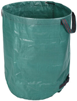 Pro Garden Tuinafvalzak - opvouwbaar - groot formaat - groen - 270 liter - bladeren opruimen