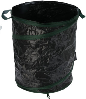 Pro Garden Tuinafvalzak - opvouwbaar - rond - antraciet - 155 liter - bladeren opruimen