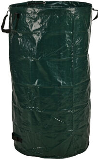 Pro Garden Tuinafvalzak - opvouwbaar - rond - antraciet - 238 liter - bladeren opruimen