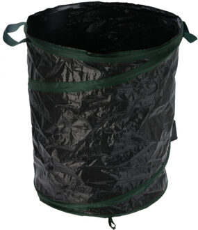 Pro Garden Tuinafvalzak - opvouwbaar - rond - antraciet - 85 liter - bladeren opruimen