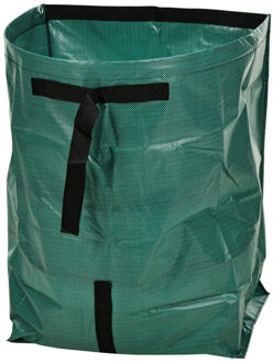 Pro Garden Tuinafvalzak - opvouwbaar - rond - groen - 178 liter - bladeren opruimen