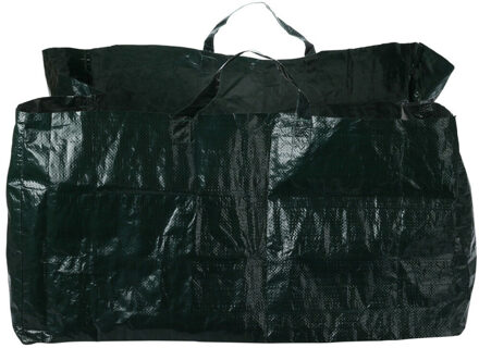 Pro Garden Tuinafvalzak - opvouwbaar - vierkant - groen - 150 liter - bladeren opruimen