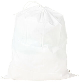 Pro Garden Tuinafvalzak - set van 4x - wit - 220 liter - met afsluitkoord - bladeren opruimen