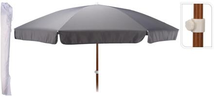Pro Garden Tuinparasol 220cm donkergrijs