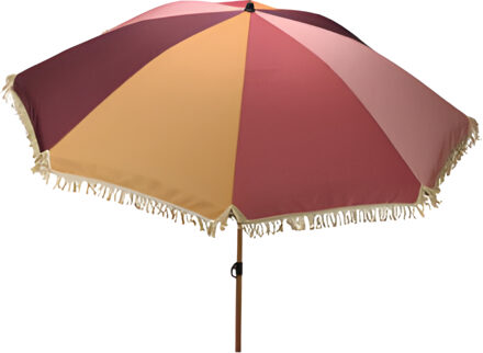 Pro Garden Tuinparasol Kos - D200 cm - multicolor - zonwering - kantelbaar - met hoes