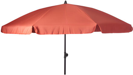 Pro Garden Tuinparasol Kreta - D200 cm - rood - zonwering - kantelbaar - parasol - met hoes