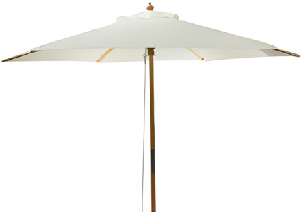 Pro Garden Tuinparasol Malta - D250 cm - wit - zonwering - kantelbaar - parasol - hoes