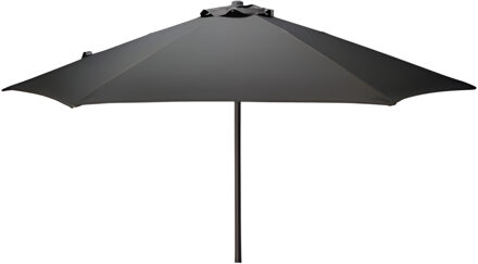 Pro Garden Tuinparasol Menorca - D230 cm - donkergrijs - zonwering - kantelbaar - parasol - hoes