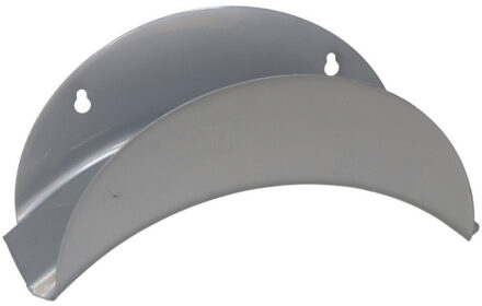 Pro Garden Tuinslanghouder - metaal - zilver - 28 x 13 x 13 cm - wandbevestiging