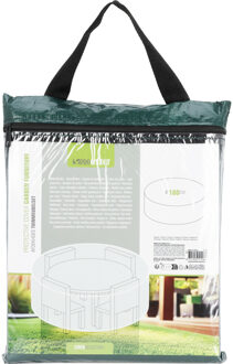 Pro Garden Tuintafel meubelhoes - donker groen - kunststof - 165 x 115 x H80 cm - waterafstotend - rechthoekig