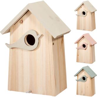 Pro Garden Vogelhuis hout 16x10x23cm bruin