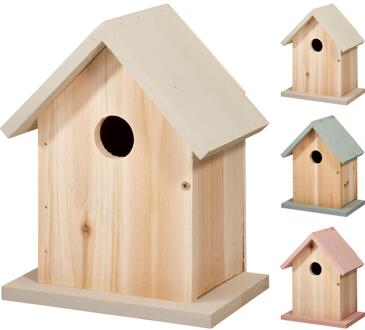 Pro Garden Vogelhuis hout 16x11x20cm bruin