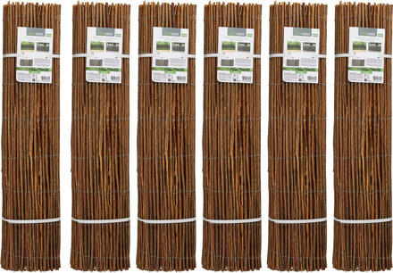 Pro Garden Wilgscherm / wilgmat - 15 meter - bruin - tuinscherm / schutting