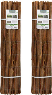 Pro Garden Wilgscherm / wilgmat - 5 meter - bruin - tuinscherm / schutting