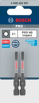 PRO Hex slagschroefbit | H5 | 55 mm | 2-delig - 2608522557