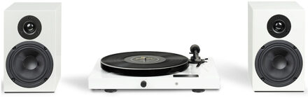 Pro-Ject Jukebox E1 + Speaker Box 5E Set Draaitafel systeem Platenspeler Wit