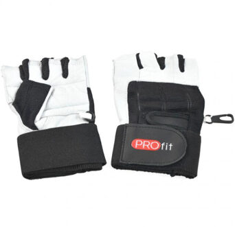 Pro leder bodybuilding vingerloze handschoenen Veelkleurig - S