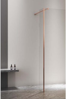 Pro Line Hoekprofiel voor Zijwand 8 mm Glas 200 cm Copper Brushed Aquasplash