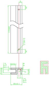 Pro Line Hoekprofiel voor Zijwand 8 mm Glas 200 cm Gun Metal Light Aquasplash