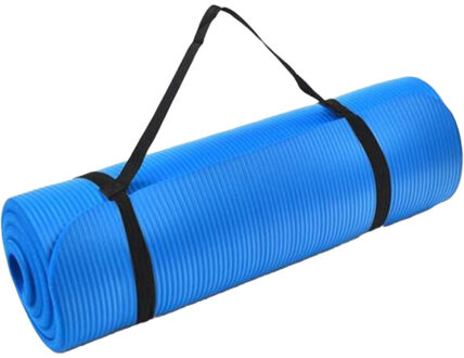 Pro nbr schuim fitness yogamat Blauw - One size
