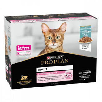 Pro Plan Kat Delicate Nutrisavour - Kattenvoer Vis - 10 x 85 g