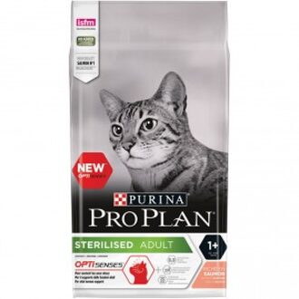 Pro Plan Kat Sterilised Adult 1+ - Kattenvoer Rijk aan Zalm - 10 kg