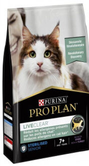 Pro Plan LiveClear Sterilised Adult 7+ (Senior) Kalkoen - Kattenvoer - 1.4kg