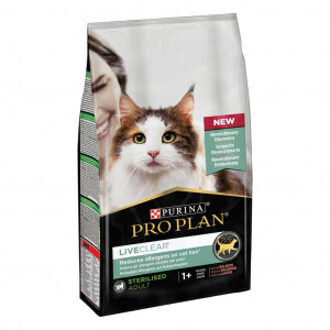 Pro Plan LiveClear Sterilised Adult Zalm - Kattenvoer - 1.4kg