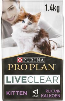 Pro Plan LiveClear Sterilised Junior (Kitten) Kalkoen - Kattenvoer - 1.4kg