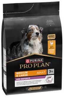 Pro Plan Medium & Large Adult 7+ - Hondenvoer Kip Met Optiage - 14 kg