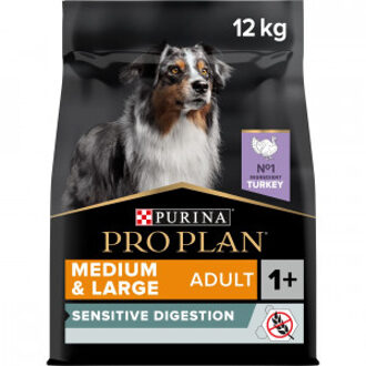 Pro Plan Medium/Large Adult Sensitive Digestion - Hondenvoer Kalkoen met Optidigest / Graanvrij - 2,5 kg