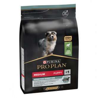 Pro Plan Medium Puppy Sensitive Digestion - Hondenvoer Lam - 4x3kg